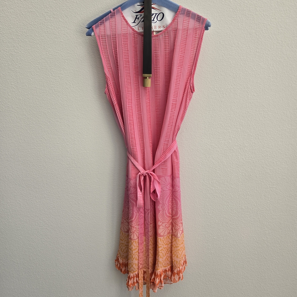 Pink and Orange Gradient Dress